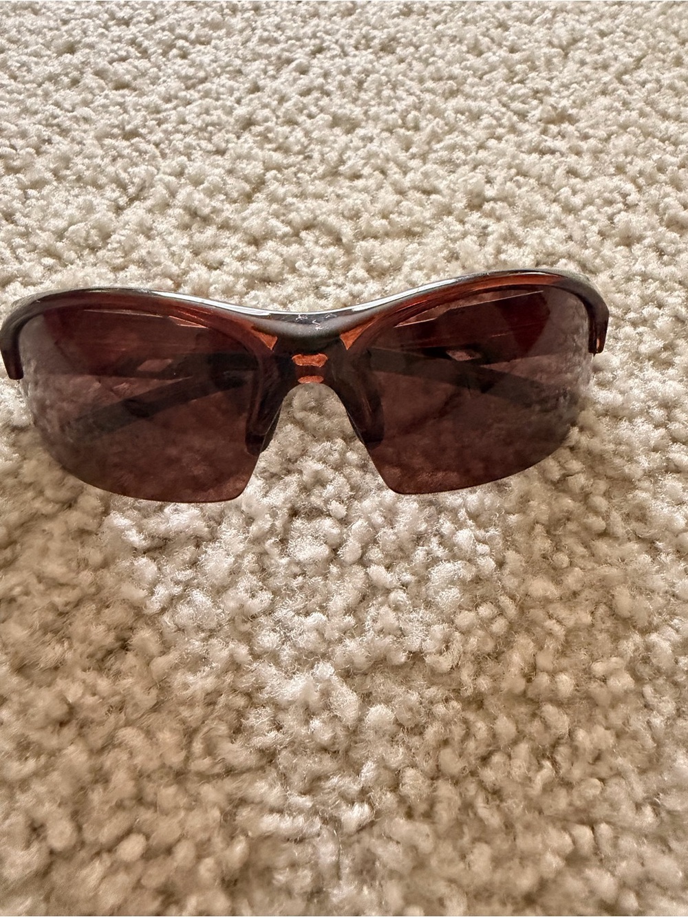 Brown Sport Wrap Sunglasses